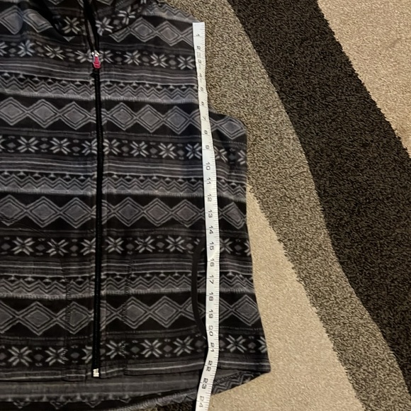 Woolrich fleece Gray Vest Womens Petite Large - Picture 7 of 8